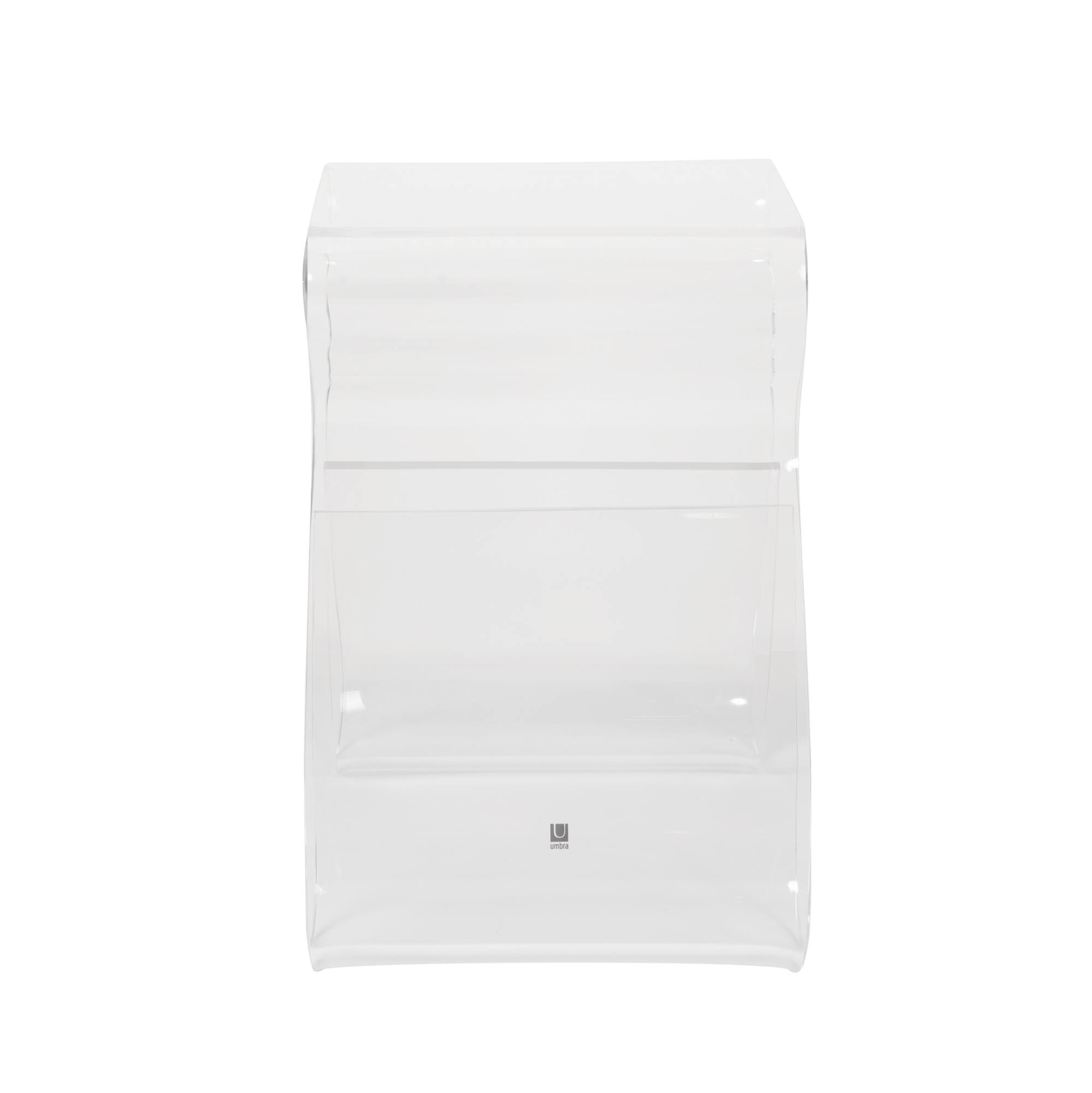 Umbra 17" x 17" Clear Magino Stool with Magazine Rack